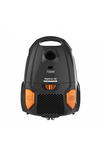 Heinner HVC-MGRY1400-V2 bagged vacuum cleaner, 700 W, 3 L, HEPA 12, metal telescopic tube (Grey)