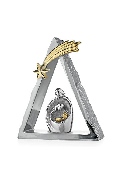 Moda Argenti Nativity Triangular Decoration 20.5 x h23.5 Gold