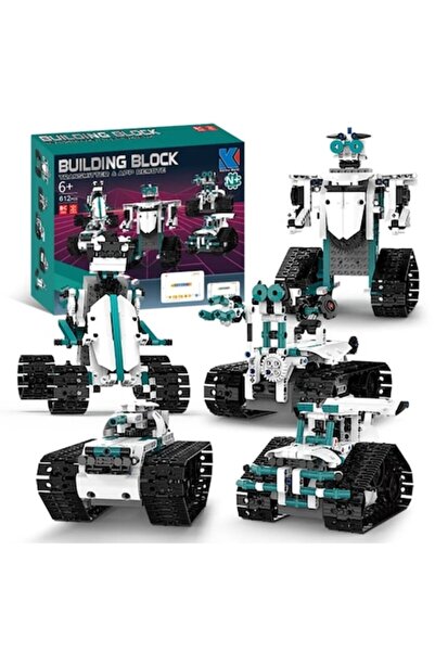 AURALIV Robot educațional programabil 6+ – Set de construcții STEM cu 612 piese, aplicație și telecomandă