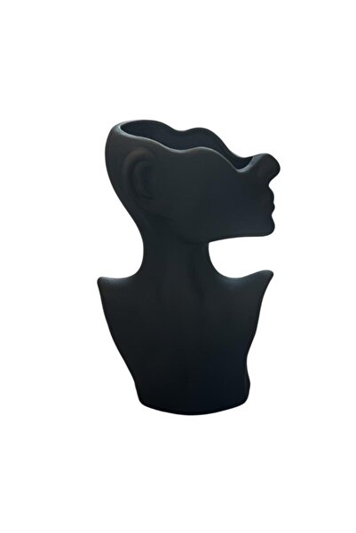 Global-Store Vază decorativă din ceramică Global Store, negru/verde/alb