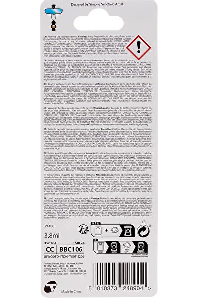 Bubble baby Ocean Spa perfume for car air freshener and odor removal, 10gr