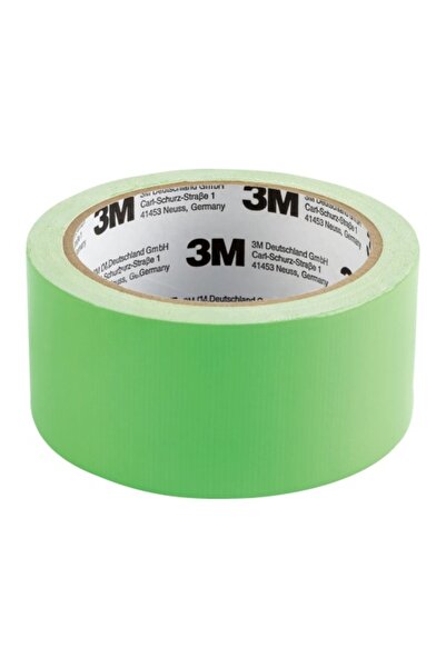 3M Duct Tape Extra Strong, Neon Green, 50 mm x 10 m - For Signaling and Repairs