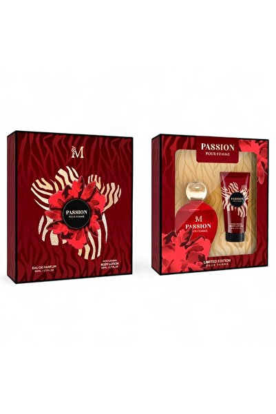 montage PASSION GIRL Women's Perfume Set – Eau de Parfum 100 ml + Perfumed Sp...