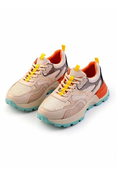 AKSESUARIM Women's Orthopedic Lace-Up Casual Sports Shoes