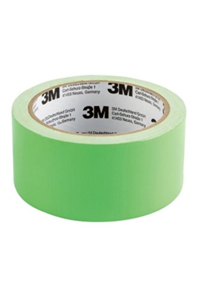 3M Duct Tape Extra Strong, Neon Green, 50 mm x 10 m - For Signaling and Repairs