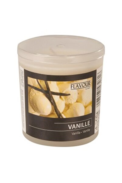 Gala Lumânare parfumată cu vanilie în sticlă, culoare crem