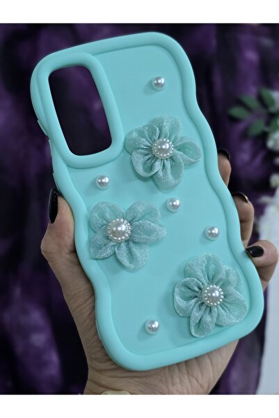 Magic Ring حافظة هاتف أنيقة متوافقة مع سامسونج جالاكسي A55 بلون أخضر مائي مع ...