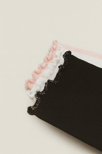 MEM SOCKS Stitch-Free Cotton Women/Girls Socks with 3-Piece Overlock Detail