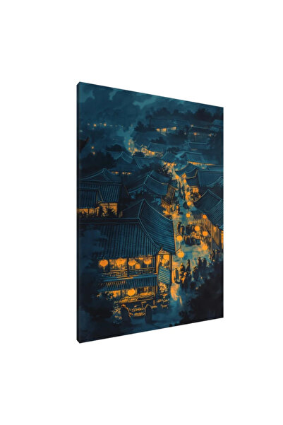 PozaTablou Tablou pe pânză: Strălucire de festival la amurg 70x100 cm