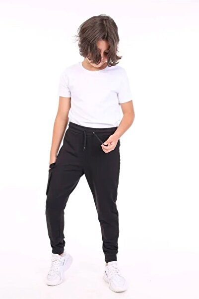 Toontoy Boy's Printed Basic Sweatpants with Elastic Waistband and Pockets - 2...