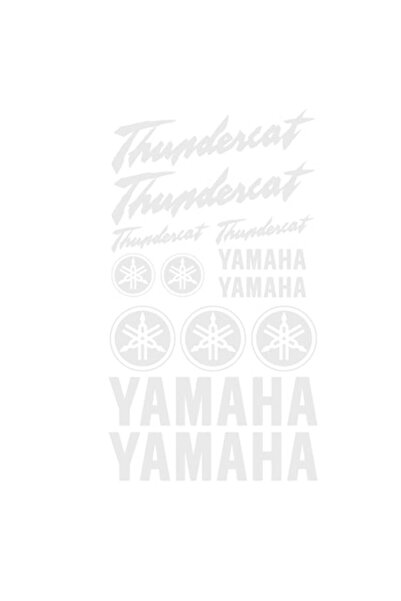 Oracal Set 13 Stickere Yamaha, Thundercat, alb