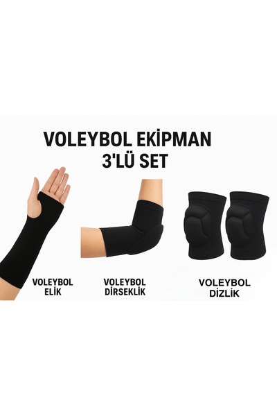 MotionAİR Voleybol Dizlik Voleybol Dirseklik Voleybol Ellik 3’lü Set Voleybol...