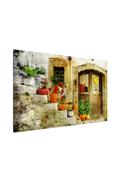 PozaTablou Pictură pe pânză: Refugiu fermecător din piatră. 100x70 cm