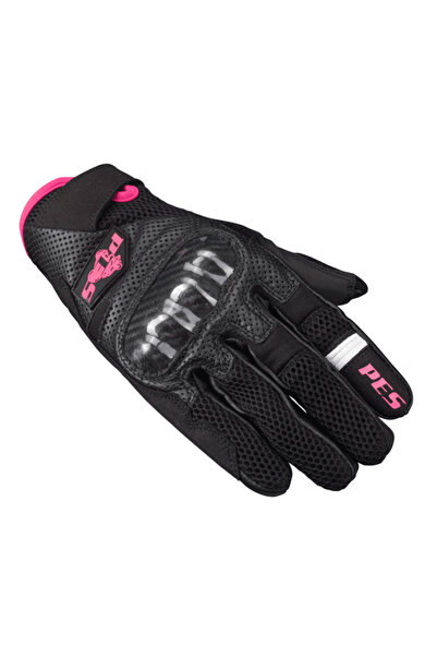 Pes Holding Mănuși de motocicletă pentru femei din piele și textil PES – Prot...