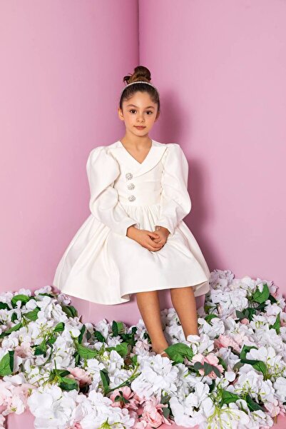 Miss Lorin Kids Σατέν παιδικό φόρεμα