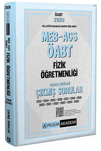 Pegem Akademi Yayıncılık 2026 MEB AGS ÖABT Fizik Öğretmenliği Tamamı Çözümlü ...