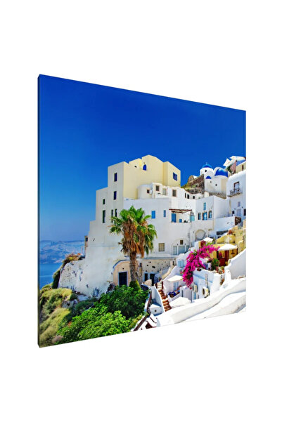 PozaTablou Pictură pe pânză - Peisaj de vis din Santorini 80x80 cm