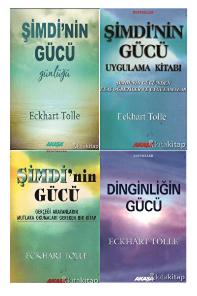 Akaşa Yayınları Eckhart Tolle ŞİMDİ'NİN GÜCÜ /DİNGİNLİĞİN GÜCÜ /ŞİMDİ'NİN GÜCÜ GÜNLÜĞÜ..KRAFT DEFTER HEDİYE