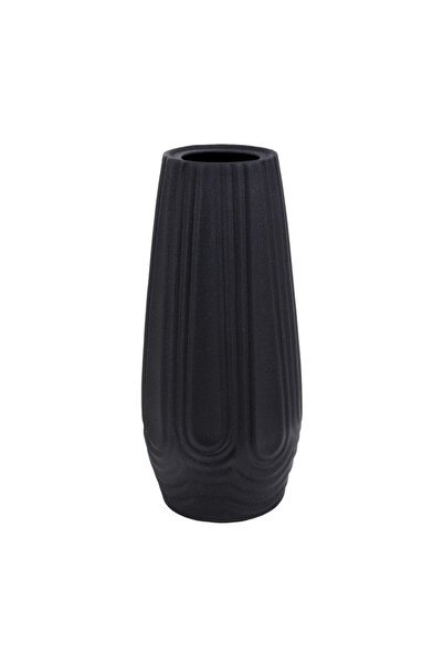 Global-Store Global Store Origami black ceramic vase