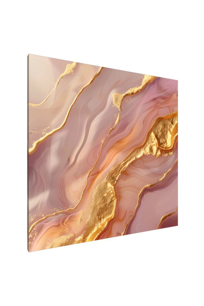 PozaTablou Pictură pe pânză: Valuri aurii ale eleganței (2) 70x70 cm