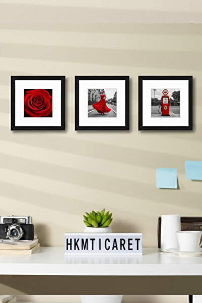 Verda Çerçeve 9Lu Pvc Glass Removable Frame Black