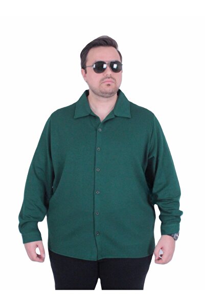 MocGrande Men's Plus Size Long Sleeve Shirt 25727 Nefti