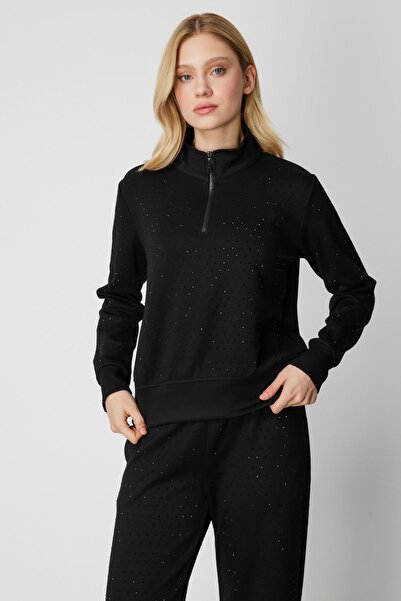 Onteks 66364 Eşf. Top with Stone Collar and Zipper