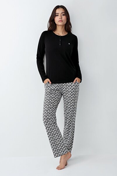 Pierre Cardin Women's Modal Pajamas + Striped Knee-High Socks with a Gift! Q9Rkl0Ykp6L9Y