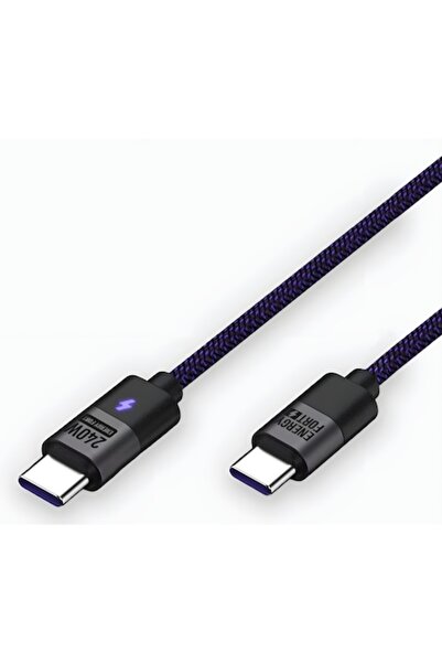 AIM TO POWER Cablu de date și încărcare USB-C la USB-C, 240W PD3.1, împletit din nailon