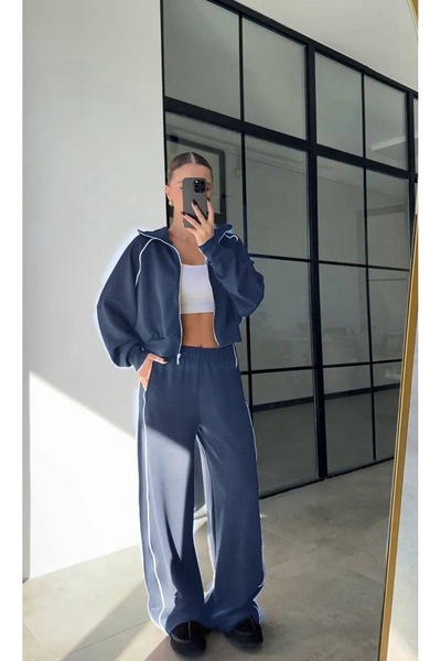 MODA CESE Modal Fabric Piped Zipper Set