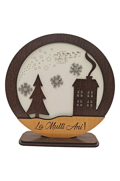 OEM Festive winter decoration with message "La Multi Ani!", 3D elements, 20 cm