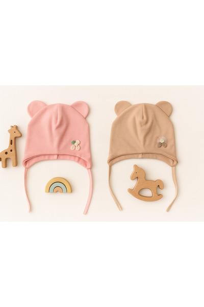 greenmoss 100% cotton twin baby beanie
