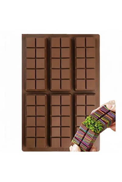 Salestore.ro Model de matriță de ciocolată din silicon alimentar: 6 forme de ...