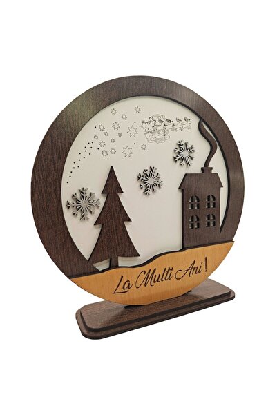 OEM Festive winter decoration with message "La Multi Ani!", 3D elements, 20 cm