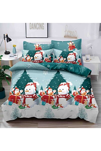 JOJO Bed linen 2 persons, FINET, 6 pieces, Christmas, Snowman