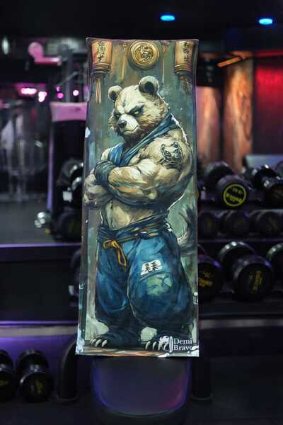 ENDAMIM Sports Towel Special Printed Microfiber Cotton Mixed 35X90Cm