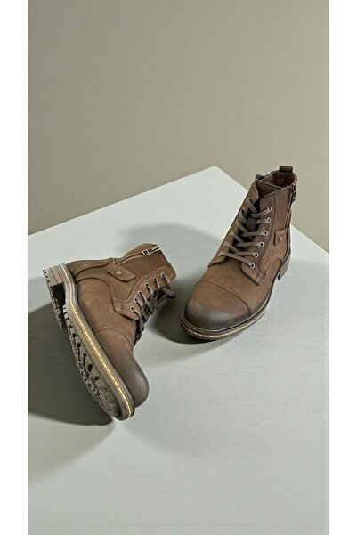 Hammer Jack 17400 Brown Genuine Leather Full Orthopedic Casual Daily Men's Boots