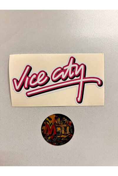 sticker Gta Vice City 5x10Cm Logo Folyo Kaplama Etiketi Modifiye Ve Aksesuar ...