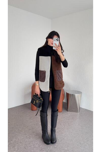 HAZELANNA 3 Color Plush Vest