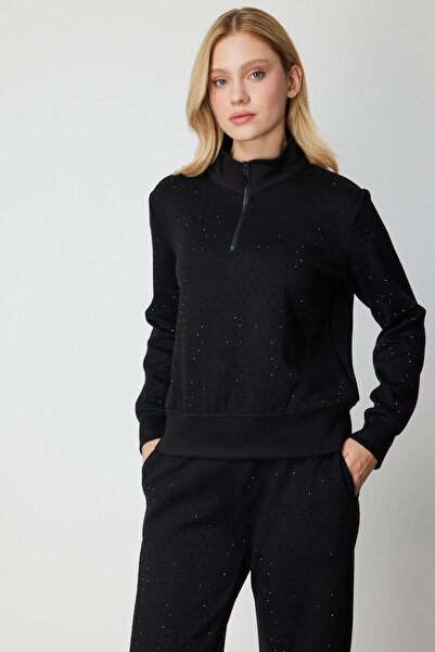 Onteks 66364 Eşf. Top with Stone Collar and Zipper