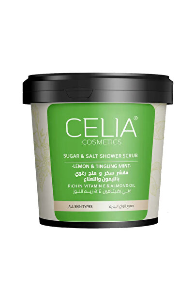 CELIA COSMATICS مقشر رغوي بالسكر والملح بالليمون والنعناع من سيليا - 700غ