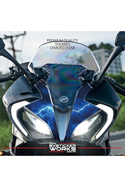 ARONA ملصق CFMOTO 250SR للغطاء الأمامي للدراجة النارية، طقم جاهز بنمط ملصق ال...