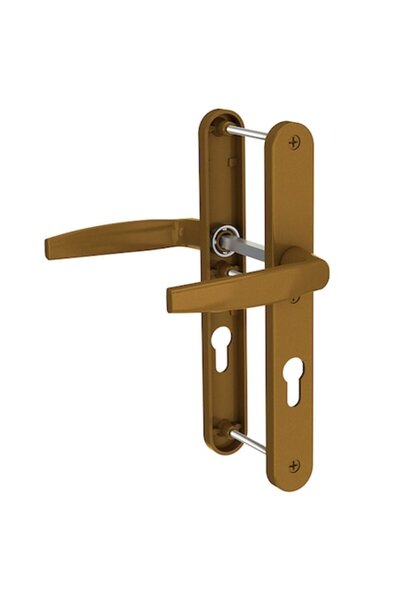 Medos Mâner de ușă Victory, aluminiu, 92 mm, placă spate 32 mm, bronz F4