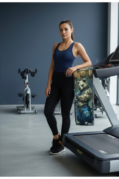 ENDAMIM Sports Towel Special Printed Microfiber Cotton Mixed 35X90Cm