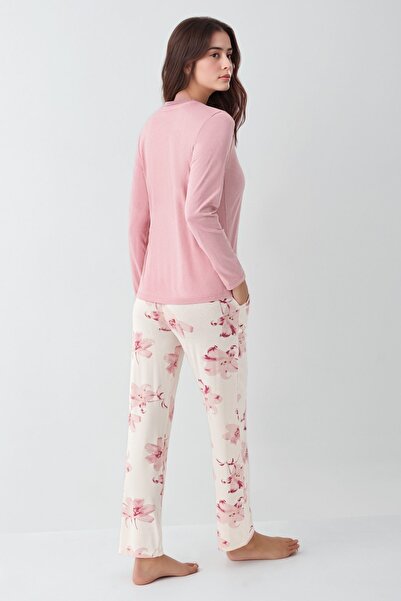 Pierre Cardin Women Modal Comfortable Pajama Set + Striped Knee High Socks Gifted Q9Rkl0Ykp5L5Y