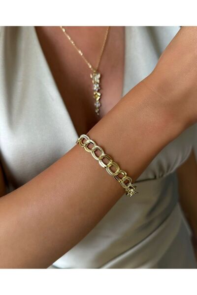 stainles steel Samanyolu Model Steel Bracelet 17 cm