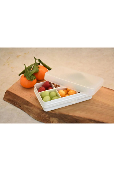 Melii Luxe 6 Compartment Snack Box - Ivory