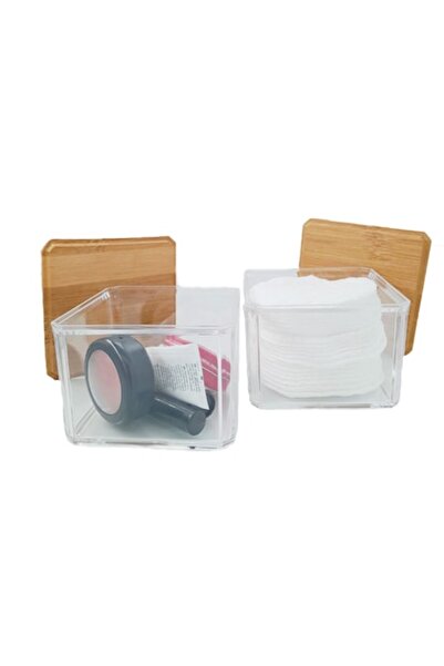 OEM Set de 2 organizatoare cosmetice pentru dischete de machiaj sau bețișoare...