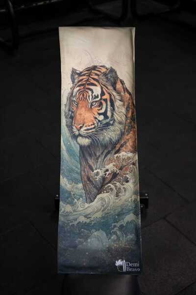 ENDAMIM Sports Towel Special Printed Microfiber Cotton Mixed 35X90Cm