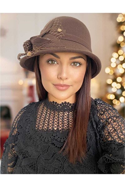 Confortino Miss Anita luxury thick felt women's hat - ONE size, ADJUSTABLE
